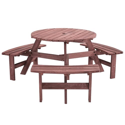 Panana 6 Seater Round Wooden