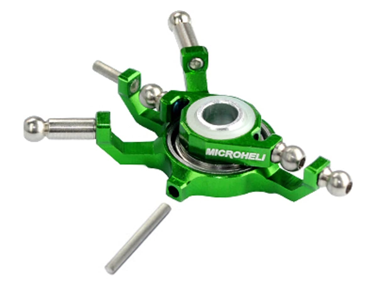MICROHELI Precision CNC Titanium X Swashplate (Green) - Blade 130X