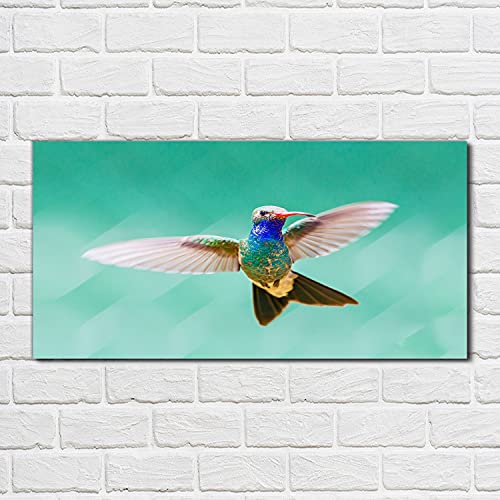Décoration tableau en verre oiseau 100x50cm impression murale - 2