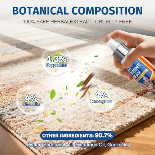 Anowbo Cat Deterrent Spray, Cat Deterrent for Furniture Protection, Pee Spraying, Excessive Chewing & Scratching Everywhere, Cat Repellent Indoor and Outdoor, Pet-Safe Formula, 5.07 Fl Oz by Anowbo - Used condition - Image 5