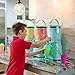 Nostalgia Frozen Drink Maker and Margarita Machine for Home - 128-Ounce Slushy Maker with Stainless Steel Flow Spout - Easy to Clean and Double Insulated - Aqua