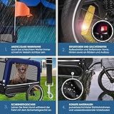 KESSER® Hundeanhänger Boxer 3-in-1 Hundebuggy & Jogger Fahrradanhänger groß ca. 240 Liter Volumen, gefedert, Material: 600D Oxford Canvas, SmartSpace Concept, maximale Belastbarkeit: 40 kg