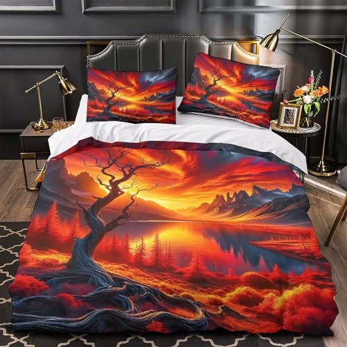 Ensemble de literie imprimée en 3D King de haute qualité en microfibre douce - 2