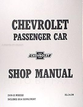 Paperback Chevrolet Passenger Car Shop Manual 1949-54 Book