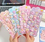 2026年・再再再再入荷！【被らない柄・4枚セット】パンダ立体シール ぷっくりデザイン かわいい 癒し系 厚みあり もっちり触感 動物モチーフ 帳・手帳・日記帳・ノート・スマホケース対応 DIYデコレーション ご褒美 文具 手芸 プレゼント用 女の子・男の子 子供向け (ぷにぷにシールB(4枚入り))