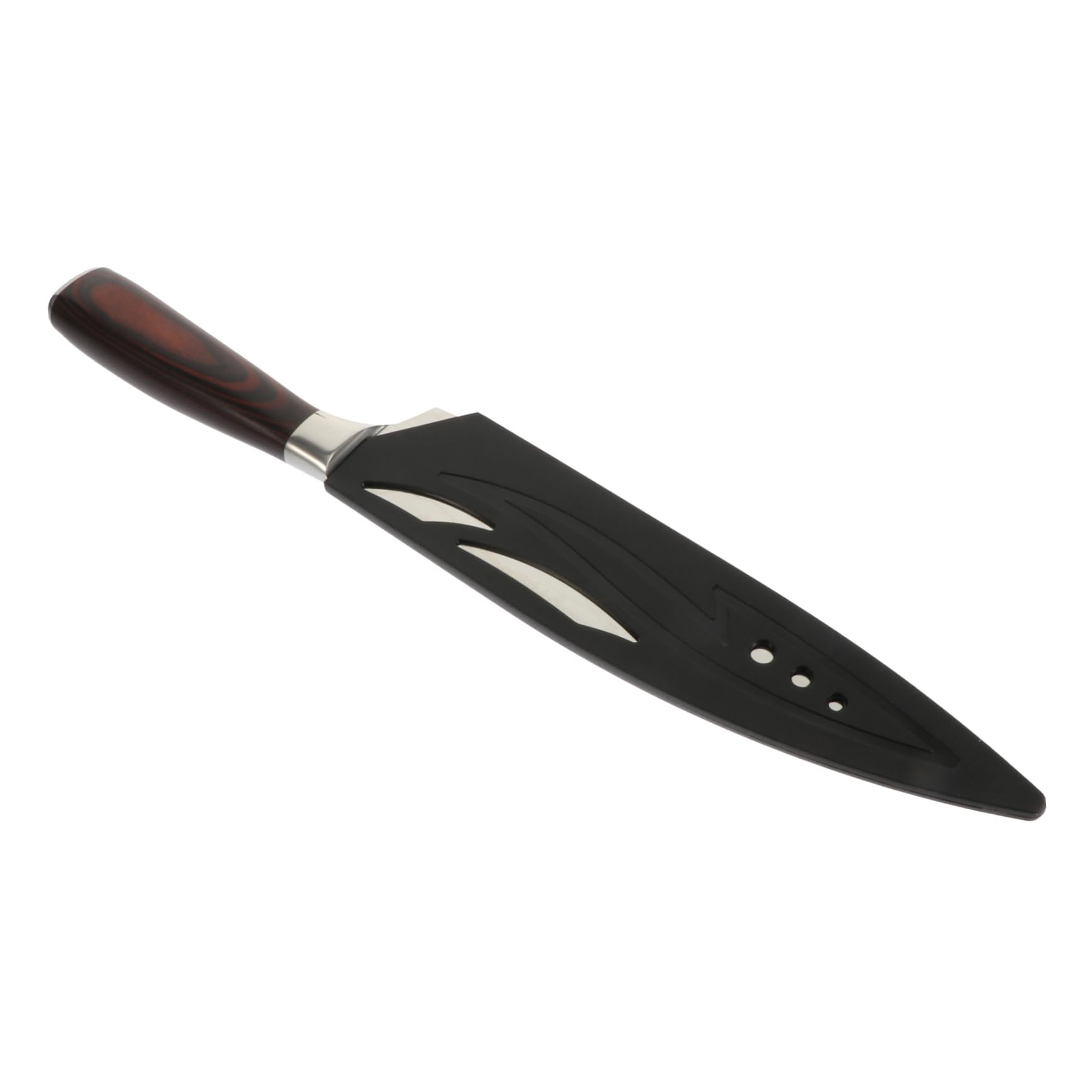 BRIGHTFUFU Japanese with Wood Handle Multipurpose Cutter for Meat and Vegetables Kitchen Tool with High Hardness and Resistant