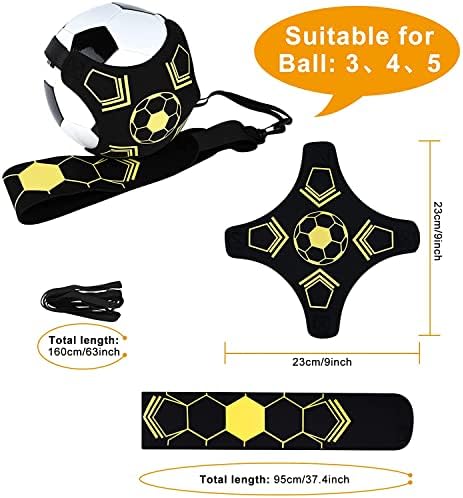 Football Kick Trainer, Football skills equipment for kids, Football skills trainer,Adjustable Soccer Training Waist Belt,Football Training Equipment Fits for Size 3 4 5 Footballs, Kids and Adults