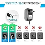 CARE-N-TOUCH-Power-Adapter-Charger-12V-2Amp-25mm-PIN-for-DTHTATA-SkyDishAIRTELVIDEOCON-and-More-CCTV-CameraSMPS-for-LCD-MonitorRouter-ModemLED-Strip-LightSet-Top-BoxRouterTV-Black