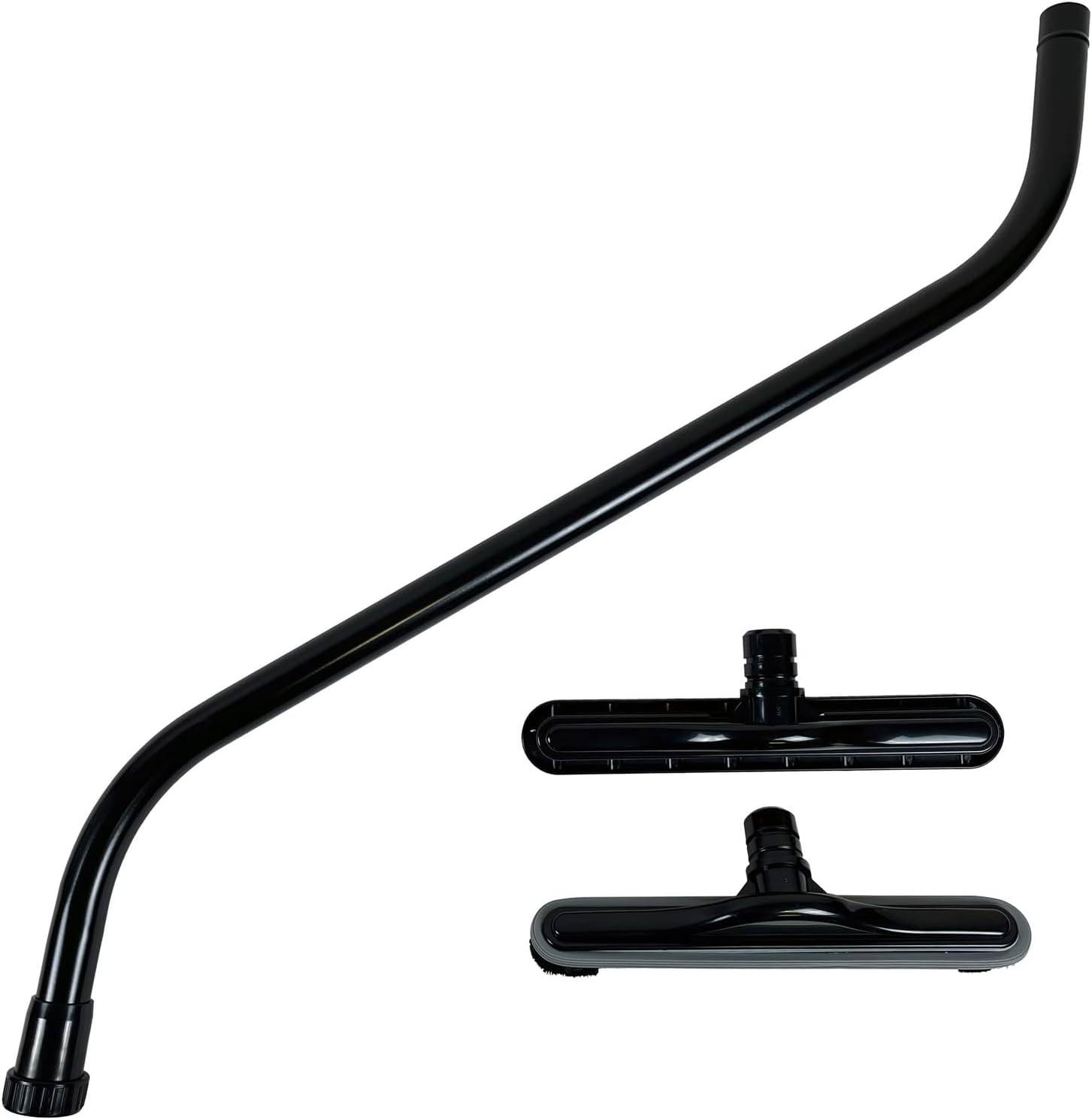 1.5" Diameter Single Piece Commercial S-Wand with 14" Squeegee Tool for Wet/Dry Backpack and Commercial Vacuums