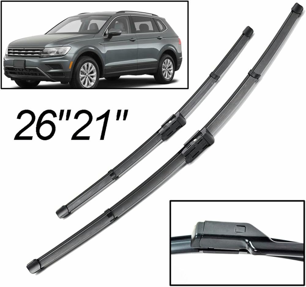 JUWENFF Przednie wycieraczki, Do VW Tiguan MK2 2017-2020, Wycieraczki samochodowe Wycieraczki szyby przedniej Szyba samochodowa