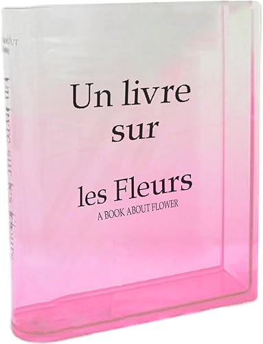 Miniatura 7 de Yimin Florero de acrílico transparente para libros, moderno jarrón estético para estantería, mesa de comedor, escritorio, dormitorio, oficina,