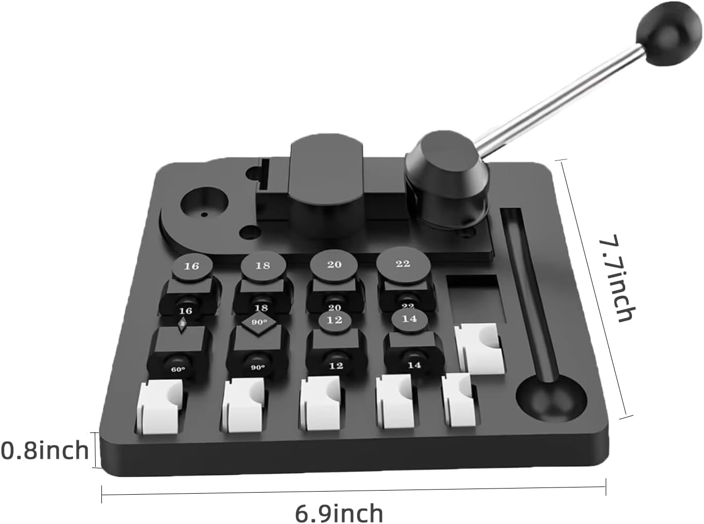 Ring Bender Ring Bending Tool Set - Ring Bending Machine with Nylon Dies, Ring Bender Tool for Jewelry, Ring Making Bender Tool Ring Sizer Measuring Multi-Functional Jewelry Tool