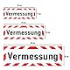 LOHOFOL Magnetschild Vermessung | Schild magnetisch | mehrere Größen lieferbar (35 x 11 cm)