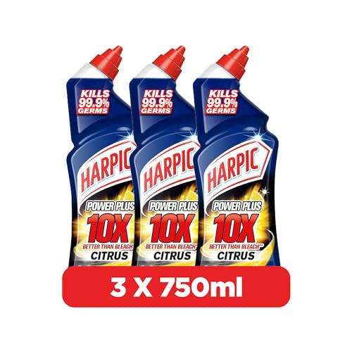 Harpic Power Plus Toilet Cleaner Citrus Scent 750ml x 3