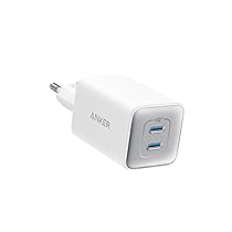 Anker Caricatore USB C 47 W, caricatore 523 (Nano 3), compatto con 2 porte GaN caricatore rapido per iPhone 17 Pro Max Air, Serie 16-12, iPad, Samsung Galaxy S25, Google Pixel, iPad (cavo non incluso)