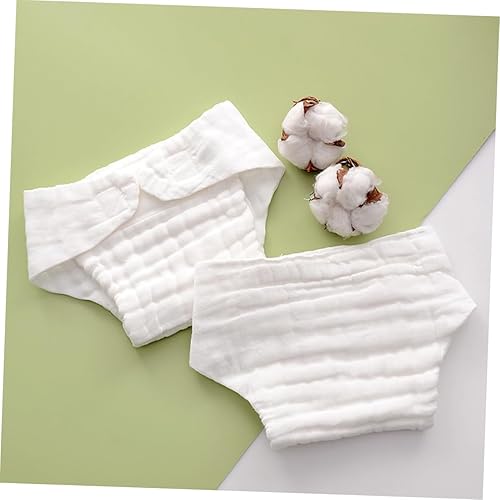 Miniatura 5 de 5 piezas de pañales reutilizables para niños y niñas, para recién nacidos y niñas, lavables a máquina, gasa de algodón, insertos de pañales de