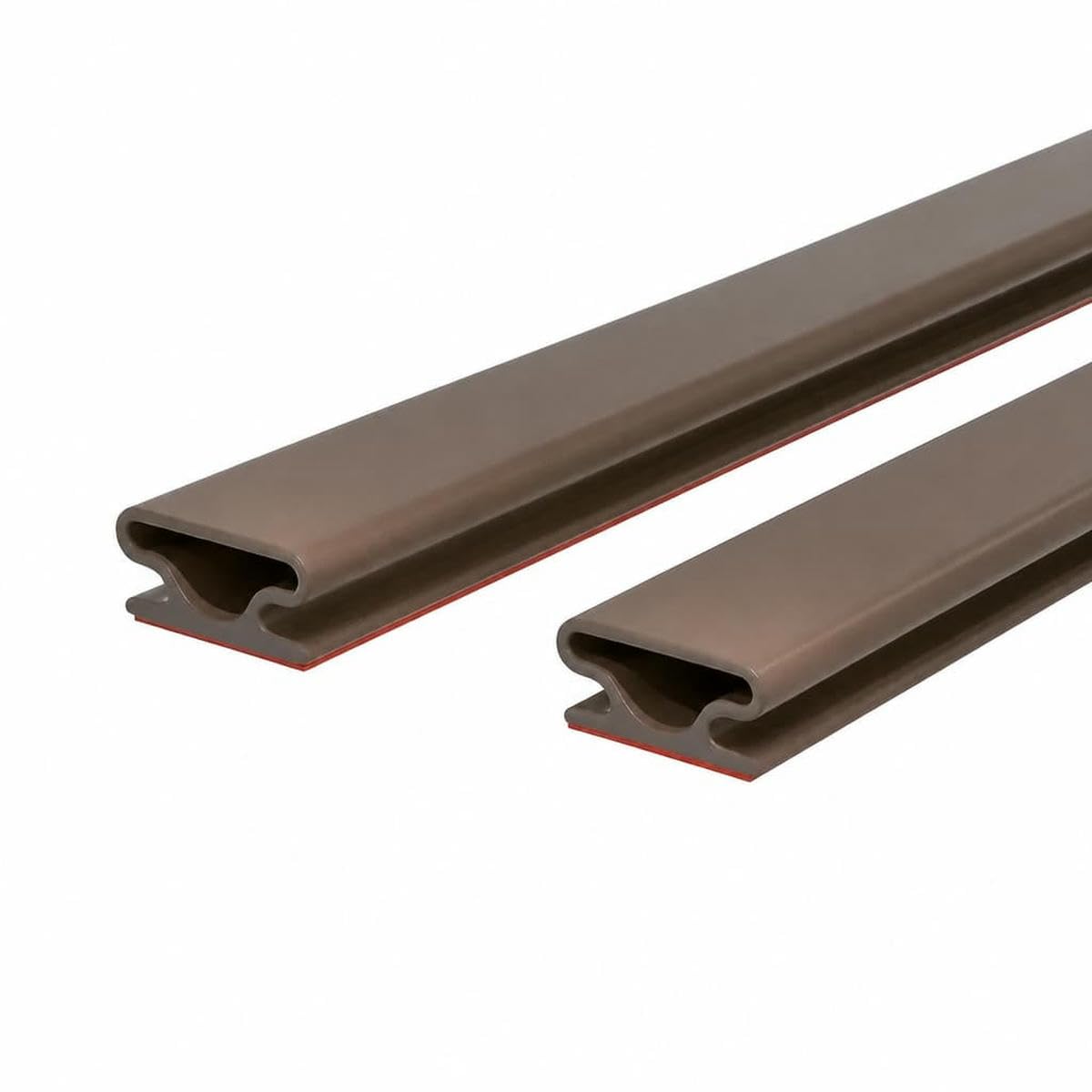 1pc Weather Stripping Door Seal, Window and Door Door Seal Strip, Soundproofing Self-Adhesive Backing D-Shape Door Weather Strip-Brown 6m