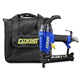Estwing EFS18 Pneumatic 18-Gauge 7/8" Fencing Stapler with Adjustable Metal Belt Hook, 1/4" NPT Industrial Swivel Fitting, and Bag