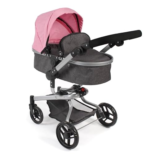 Bayer Chic 2000-Carrito para muñecas Yolo color rosa. (593 86), de 4 a 8 años