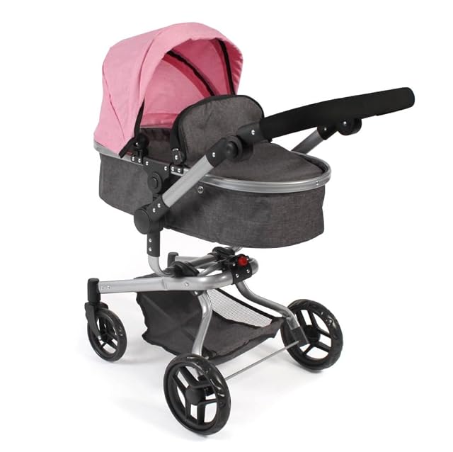 Bayer Chic 2000-Carrito para muñecas Yolo color rosa. (593 86), de 4 a 8 años