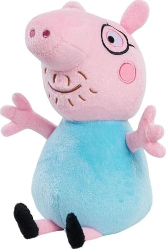 Just Play Peppa Pig Daddy Stuffed Plush Toy - 9 Inch