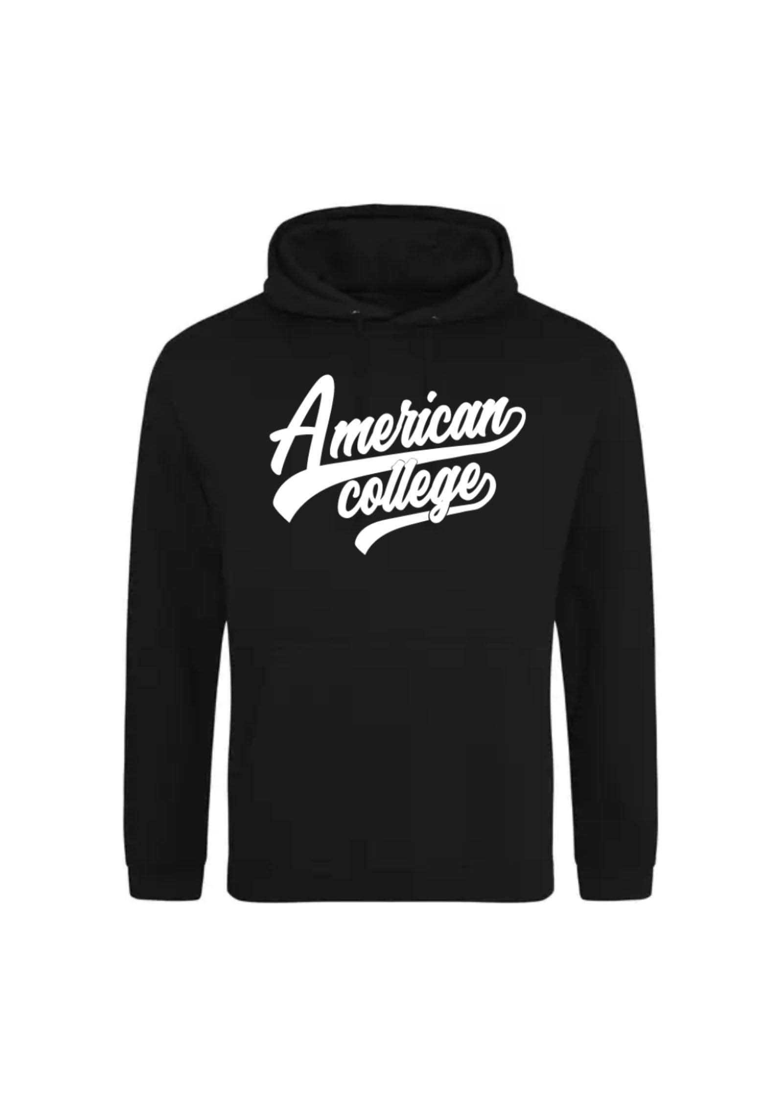 AMERICAN COLLEGE USA Bluza Sweter z nadrukiem Ciepłe ubrania Unisex Dzieci Chłopcy i Dziewczęta Casual Model ACSCW1 Czarny 8ANS, czarny, 8 lat