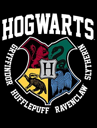 Harry Potter Hogwarts Houses Black T-Shirt Toddler Boy to Youth Boy2