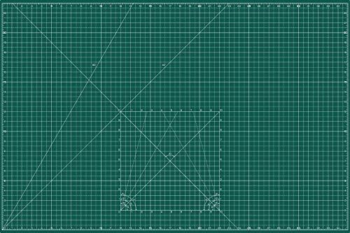 Miniatura 2 de La Canilla Base De Corte A1 Superficie 90x60 Cm - 36x24 Tapete Alfombrilla De Corte Para Manualidades, Dibujo, Tabla Cutting Mat Para Patchwork, Costura Marcado En Centímetros Y Pulgadas