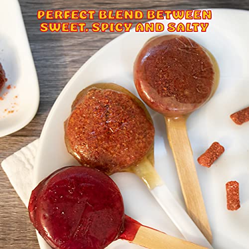 Zumba Rica Chilito Chili Powder Lollipop 12Pcs - Lollipops With Chili Powder Cover With Caramel - Mexican Lollipop – Chili Powder Candy - Mexican Suckers With Chili Powder - Mexican Candy #TOP2