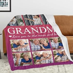 Grandma blanket personalized gifts mothers day best grandma blanket from grandkids customized blankets with photos custom picture blankets throw grandparents mothers day birthday gifts  urban country home decor