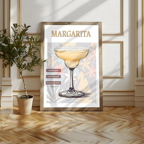 Poster cocktail tequila Margarita 40x60 impression haute définition