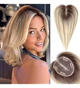 starluck Hair Toppers for Women Real Human Hair No Bangs, 100% Remy Human Hair Toppers for Women ...