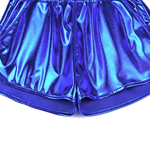 Image of Perfashion Girls Metallic Shorts Sparkly Shiny Hot Pants Gold /Silver /Pink Outfit
