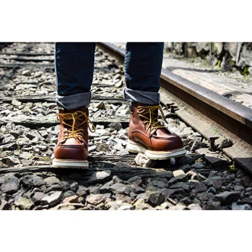 Image of Mens Work Boots Composite Toe Soft Toe Waterproof Slip Resistant Puncture-proof Moc Toe Construction Work Boots