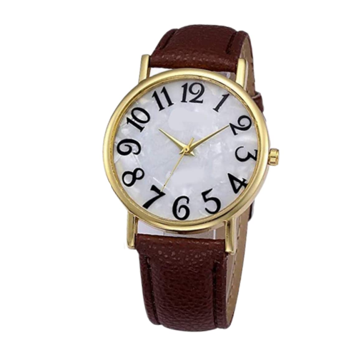 Faux Marble Face Leather Watches Fashion Geneva Watches Casual Watches Watch Straps Watch