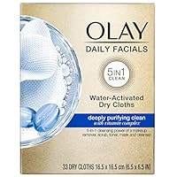 Olay Daily Facials Deeply Purifying Cleansing Cloths, 33 Count