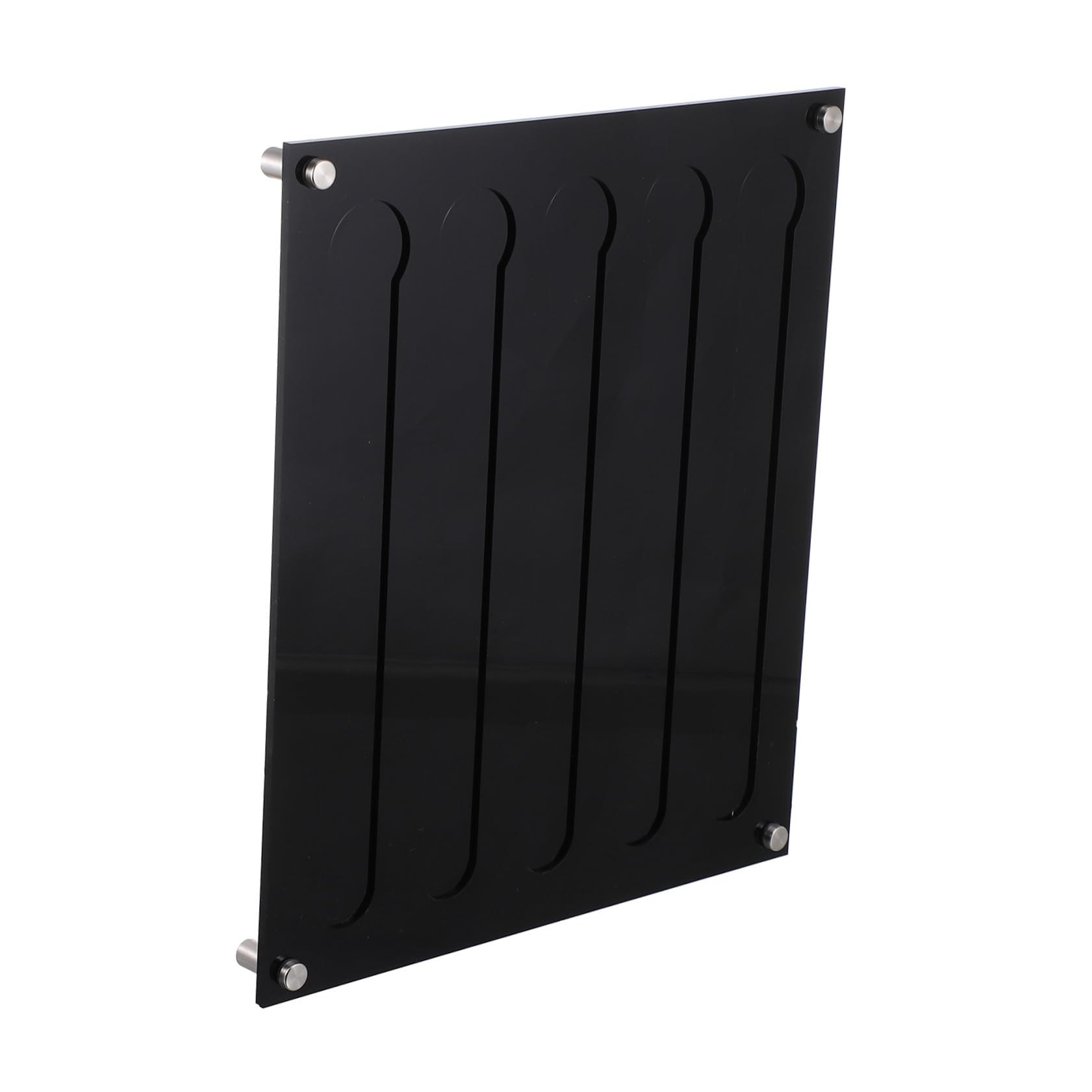 Porte-capsules de café mural en acrylique de 3 mm avec support transparent noir pratique