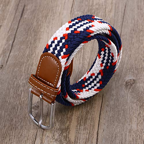 Vosarea Cinto de lona unissex com fivela de metal elástica (cores sortidas)