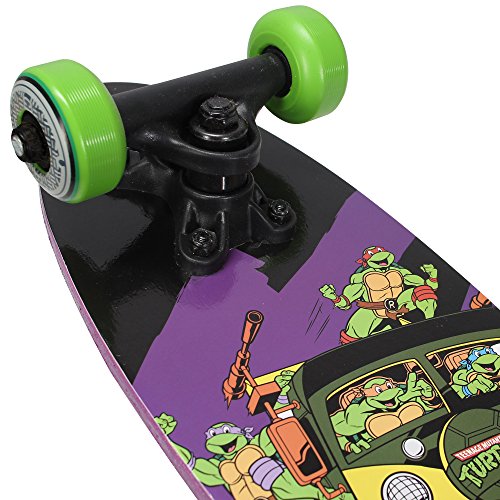 PlayWheels Teenage Mutant Ninja Turtles 21" Wood Cruiser Skateboard, Turtles on the Go