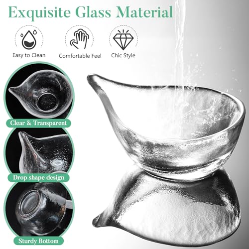 BESPORTBLE Bol Mélangeur En Verre Pour Masque Facial Et Huiles Essentielles Outil De Masque Facial Pour Salon De Beauté Et Maison Facile À Nettoyer 3.15X2.56X1.18 Pouces – vue 3