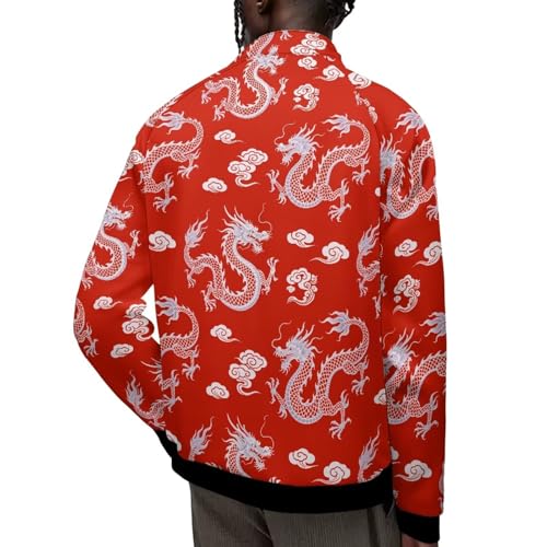 Image of Men's Lightweight Jackets Casual Full Zip Fleece Jacket Men Coats Fashion Long Sleeve Sweatshirt