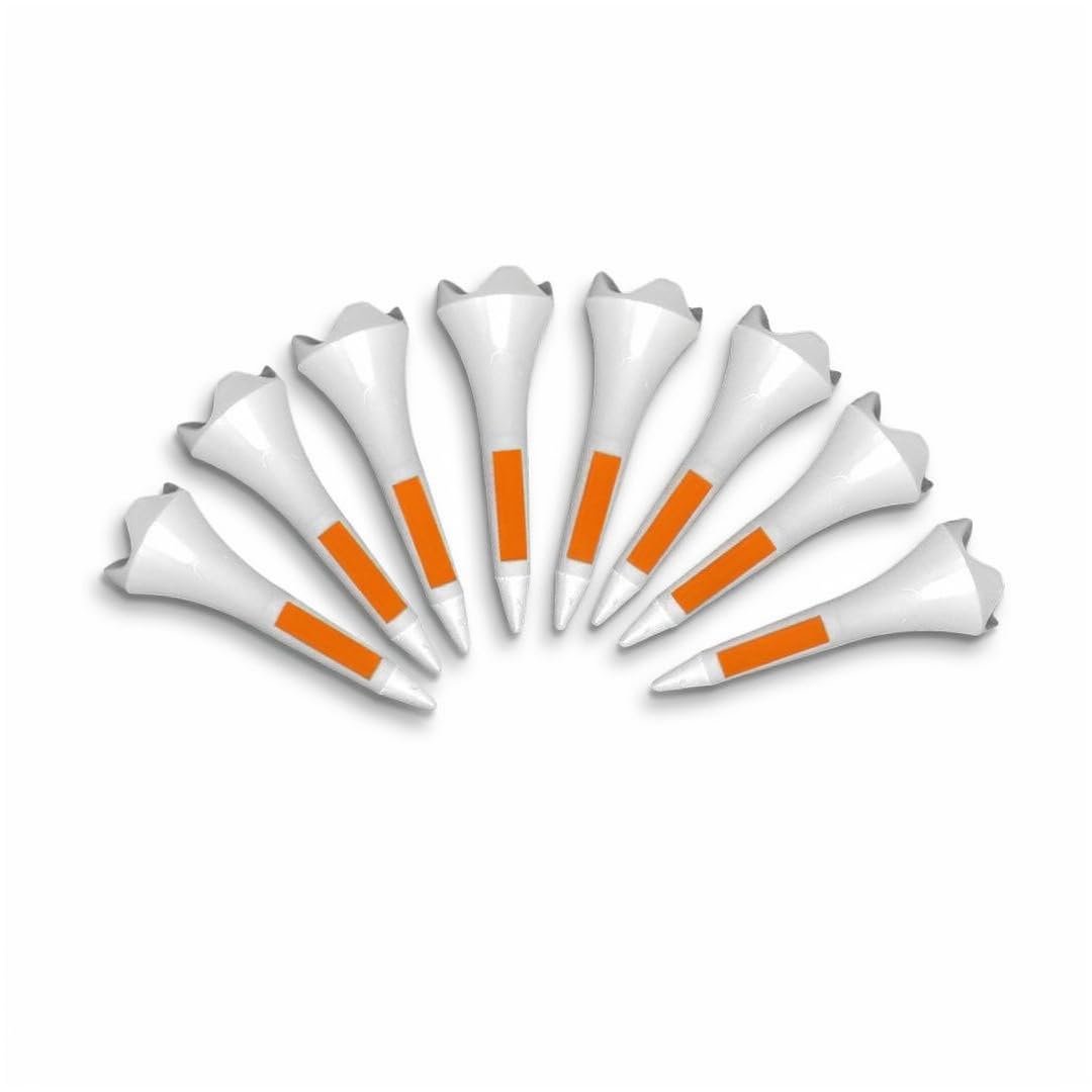 VIPERGOLF Tour Length Plus Plastic Golf Tees, 4 Prong Cup Design (Pack of 50) (38 mm)-image-16