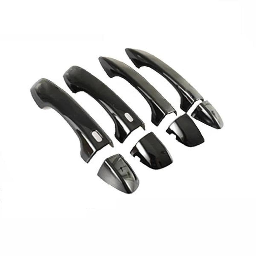SXQPOCAR for Touran MK2 5T 2015 2016 2017 2018 2019 2020 2021 2022 Gloss Black Door Handle Cover Stickers Car Accessories Replacement Parts(4Handle 2 Buttons)