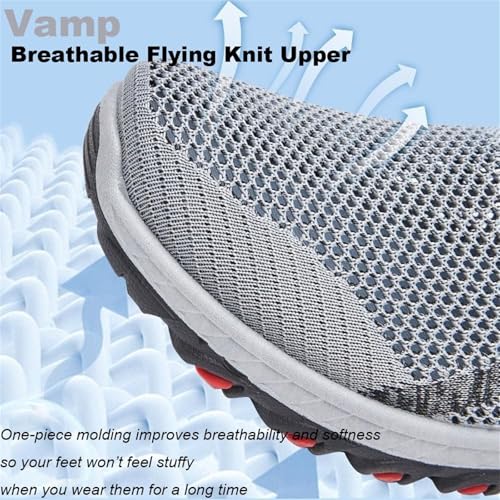 Jarvs Cooling Comfort Sneaker, Summer Breathable Comfy Mesh Soft Bottom Slip on Walking Shoes for Men3