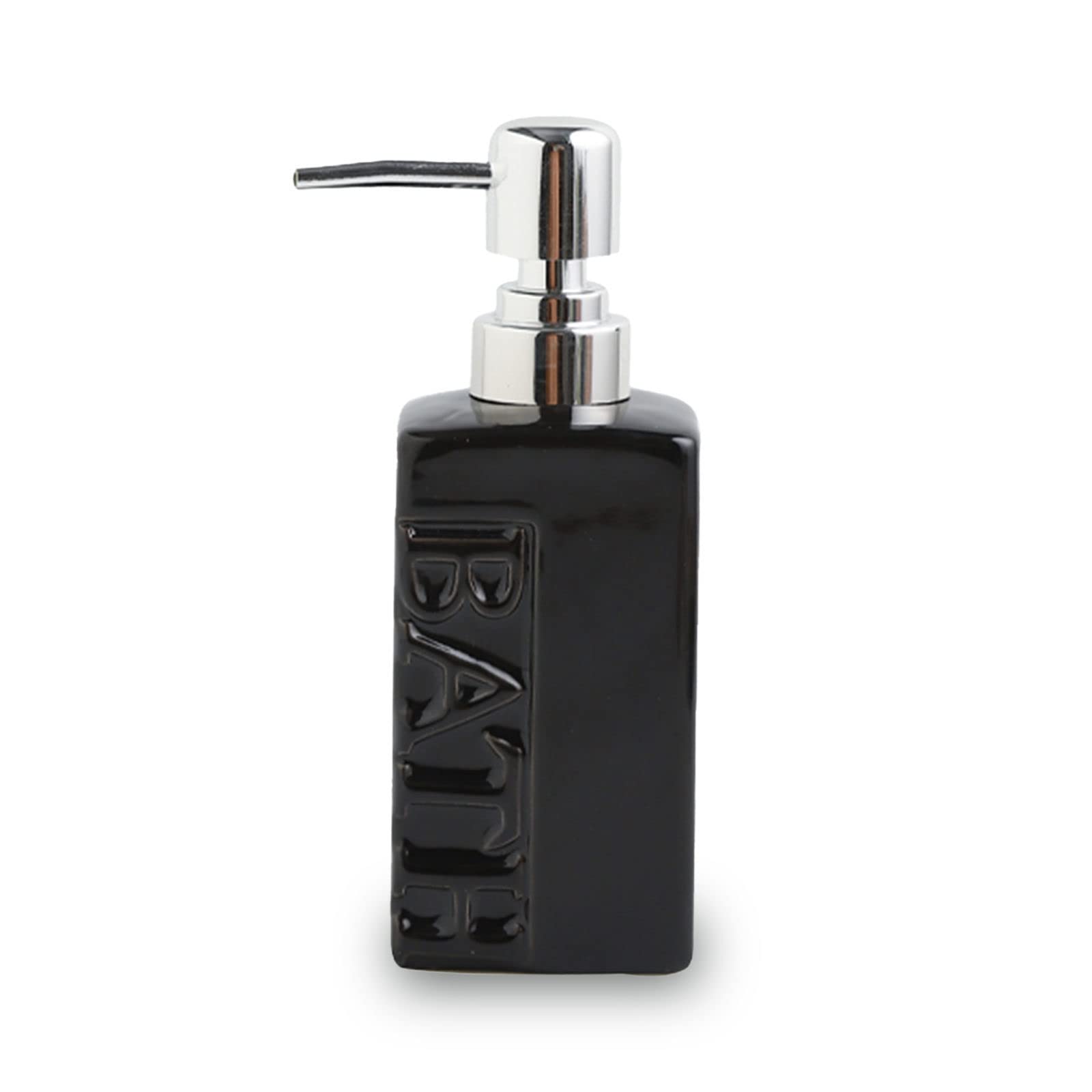 soap dispenser, Soap Dispenser,European Ceramic With Pump, Refillable Lotion For Bathroom Vanity Countertop,For Kitchen Sink-gray-400ml/14oz