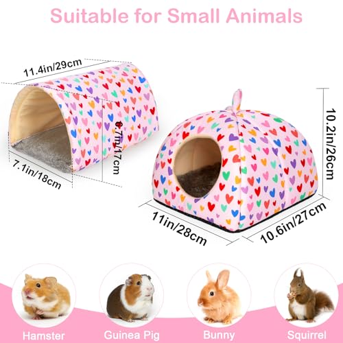 Esconderijo de porquinho da índia, cama e túnel macios de porquinho-da-índia, pacote com 2, túnel la