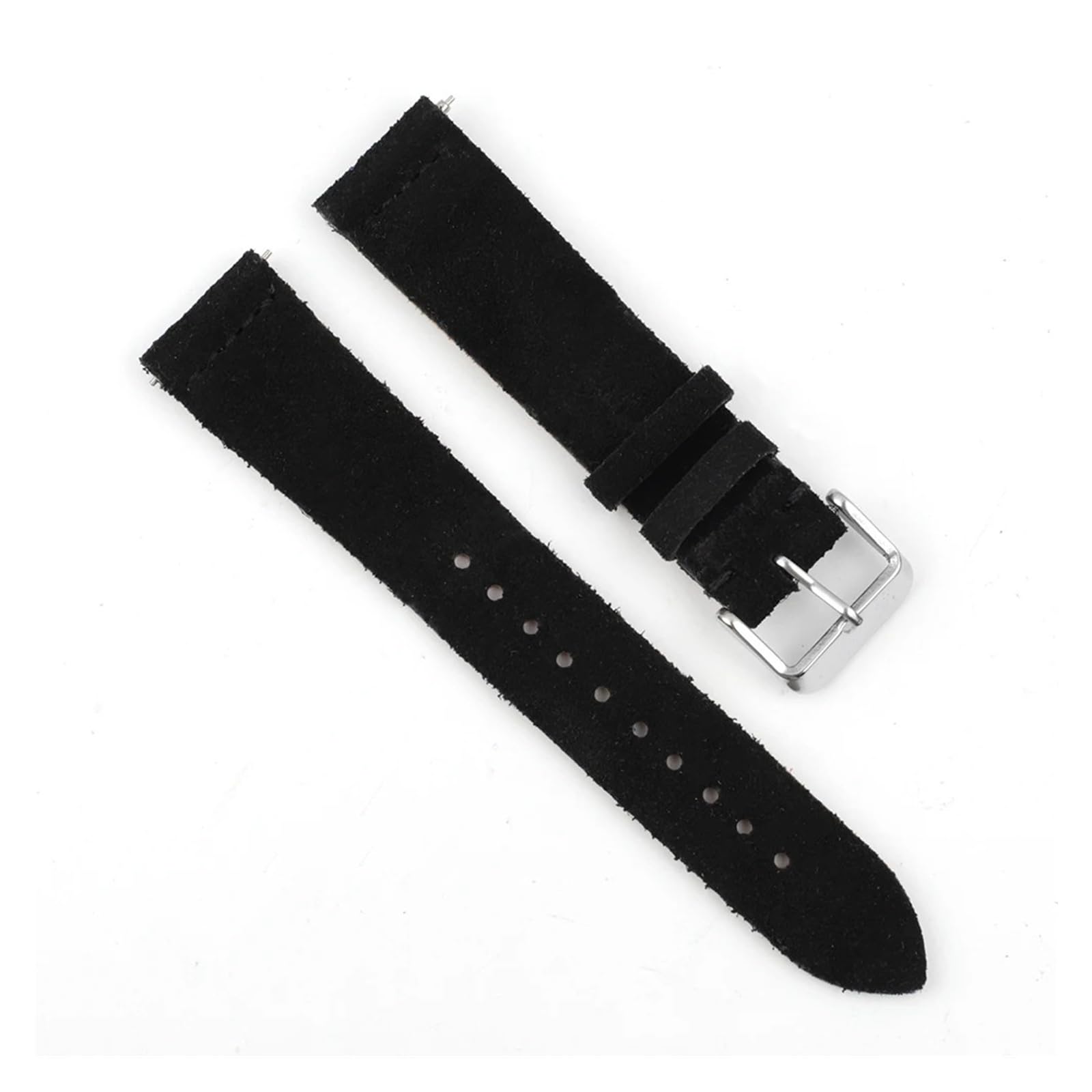 Ręcznie Robiony Pasek Do Zegarka Z Miękkiego Zamszu, Dwuwarstwowy, W Kolorze Brązowej Kawy, Z Szybkim Zapięciem, Wymienny, 18 Mm, 20 Mm, 22 Mm, 24 Mm