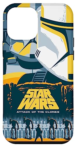 iPhone 12 mini Star Wars Attack of the Clones Illustrated Movie Poster Case