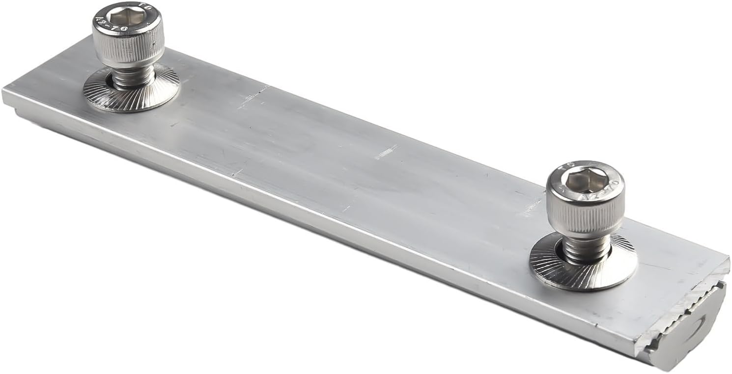 Solar Module Rails Profile Connector Aluminum Solar Panel Mounting Rail Connectors Solar Module Guide Rail Connector(8pcs)