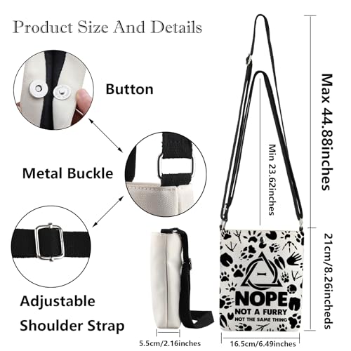 G2TUP Therianthrope Crossbody Bag Therianthrope Symbol Gift Nope Not A Furry Not The Same Thing Therianthrope Shoulder Bag2